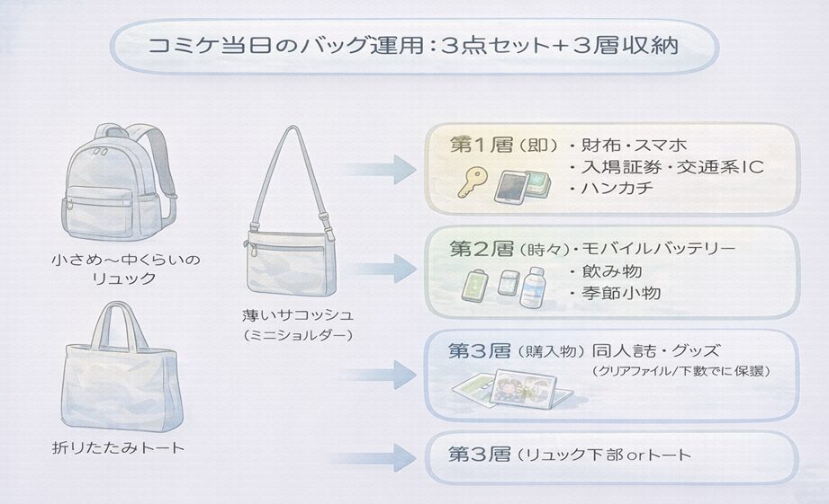コミケの荷物入れ方