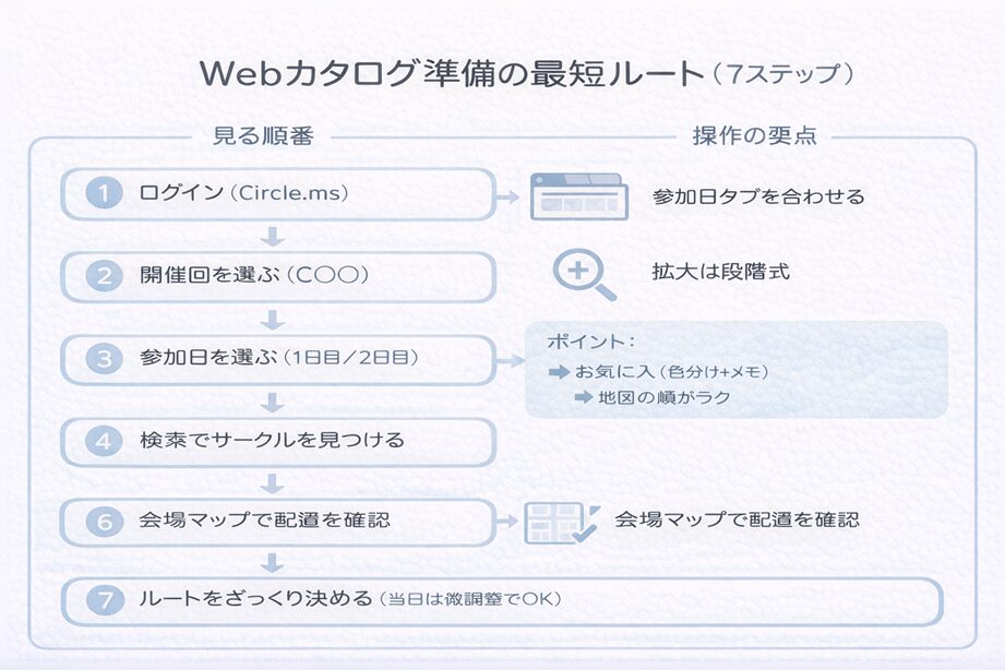 コミケ 準備の流れ