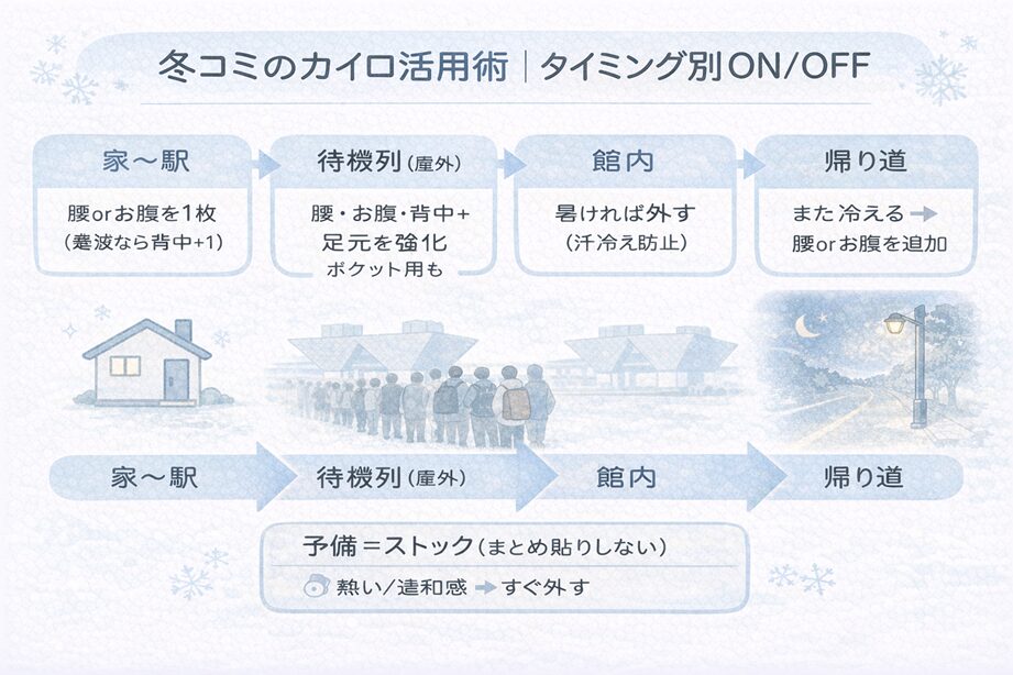 冬コミのカイロ活用術