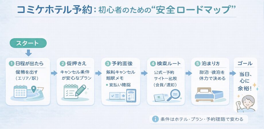 コミケ ホテル探し