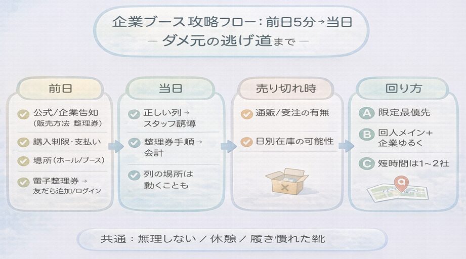 コミケ 限定グッズを買う前にやること