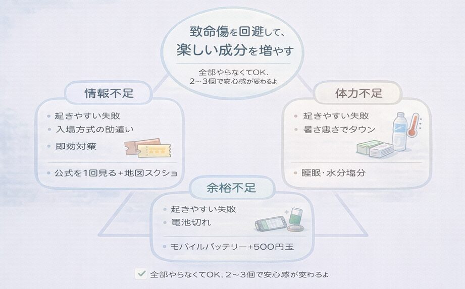 コミケの失敗談（あるある）