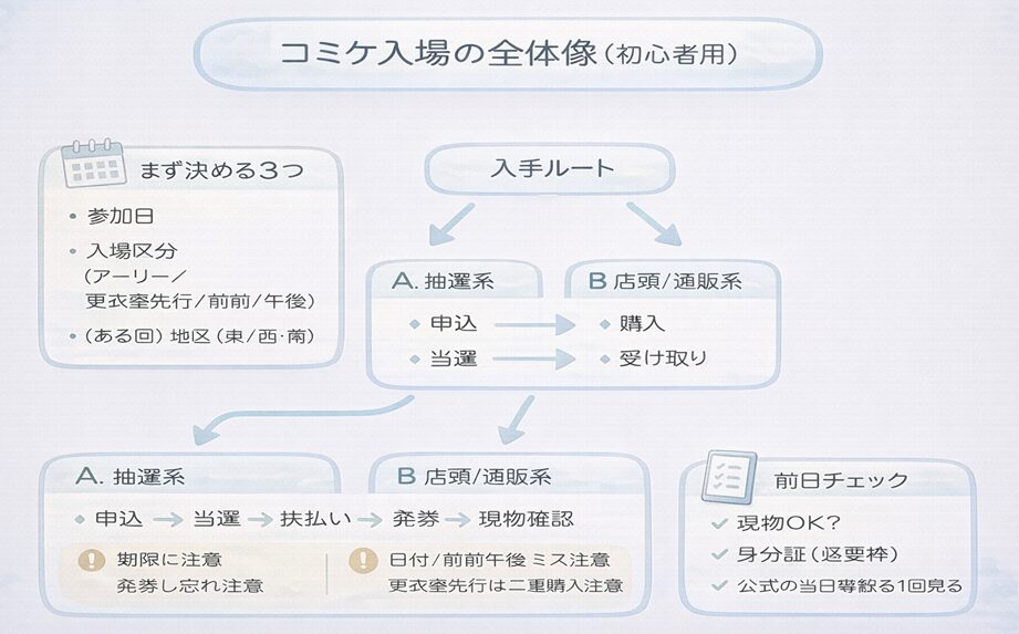 コミケ入場の全体像（初心者用）