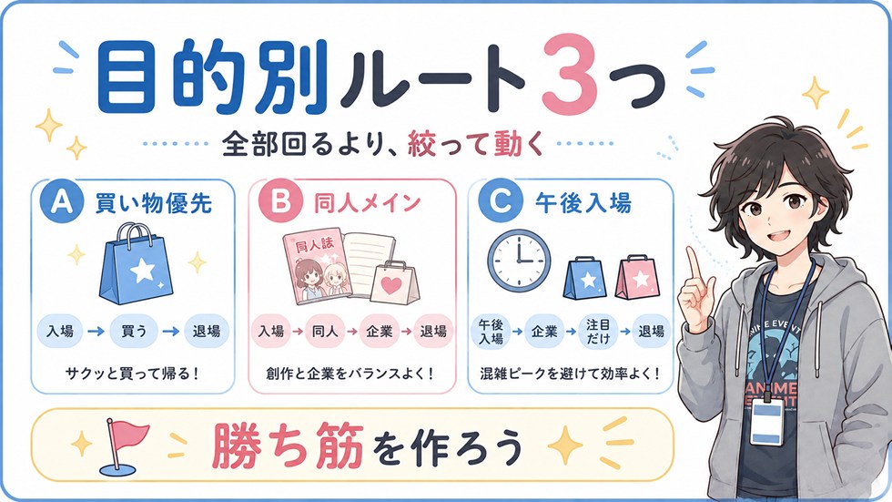 回り方モデル3つ:目的別に迷わないルート