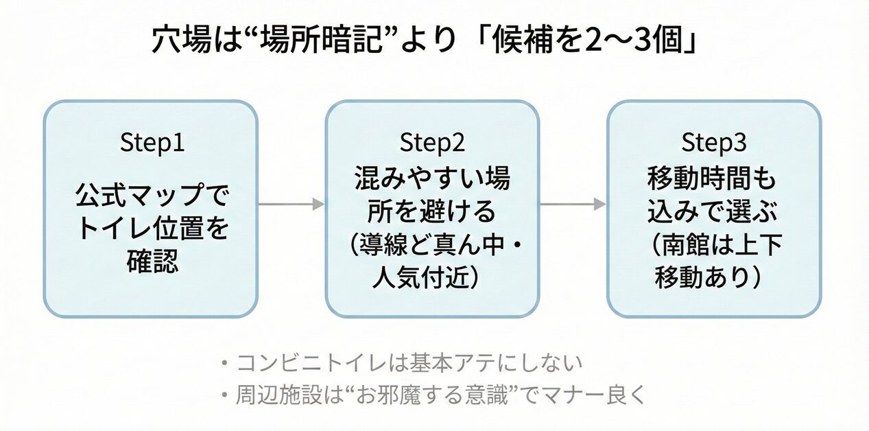 コミケの穴場トイレ