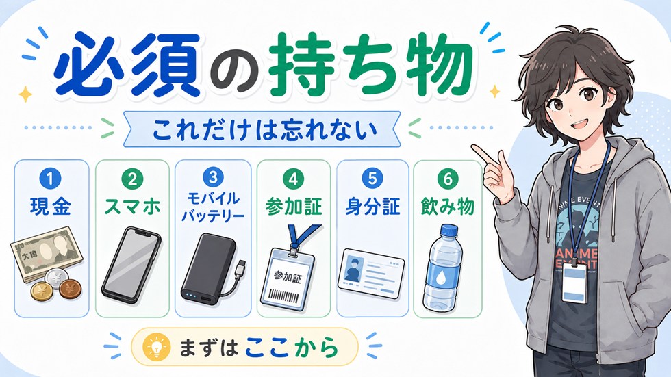 【必須】これだけは絶対に持っていこう