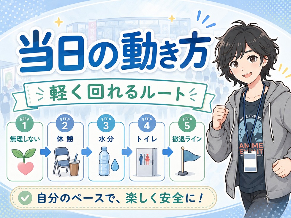 一人参加の当日の動き方｜“軽く回れるルート”が正解