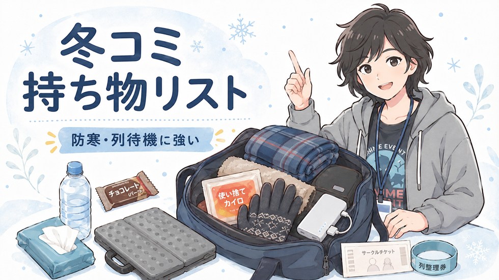 冬コミ持ち物リスト｜防寒・列待機に強い装備