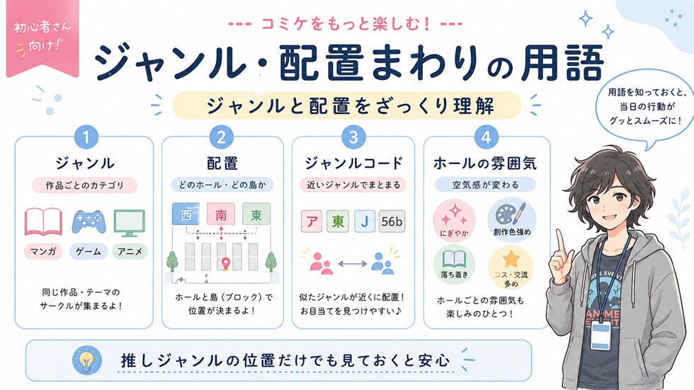 ジャンル・配置まわりの用語