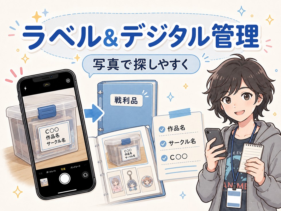 ラベル＆デジタル管理：写真を撮るだけで“資産”になります