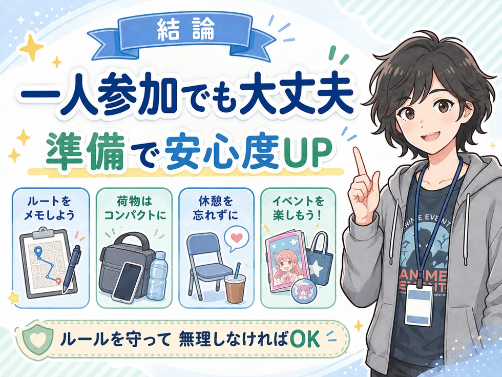 コミケは一人参加でも大丈夫