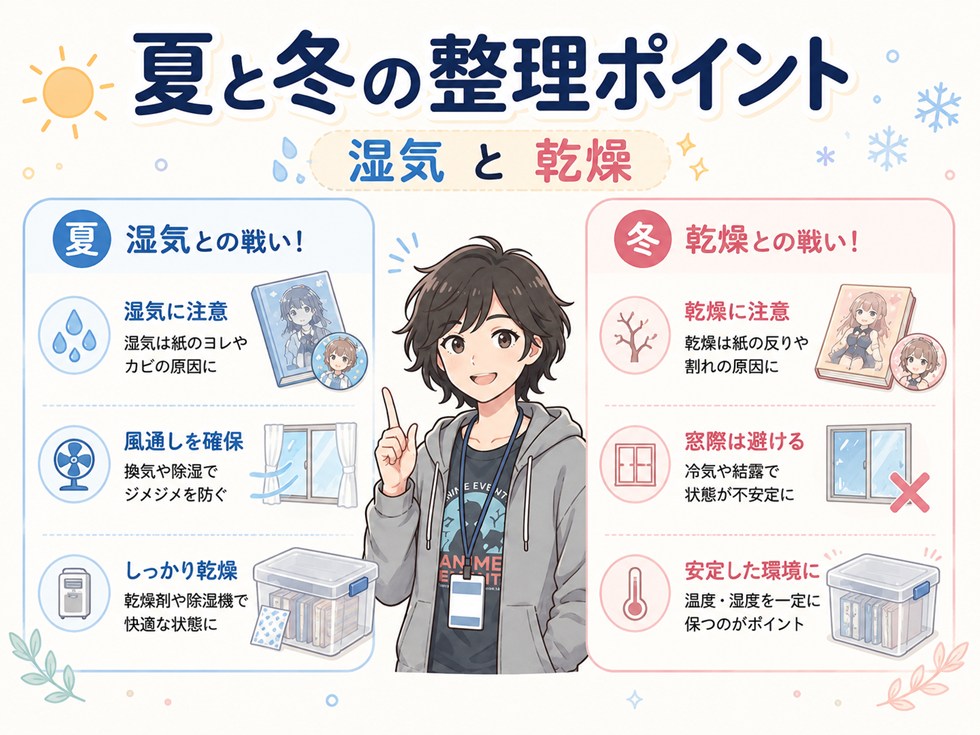 夏コミ・冬コミの整理で変わるところ：敵が“湿気”か“乾燥”かだけです
