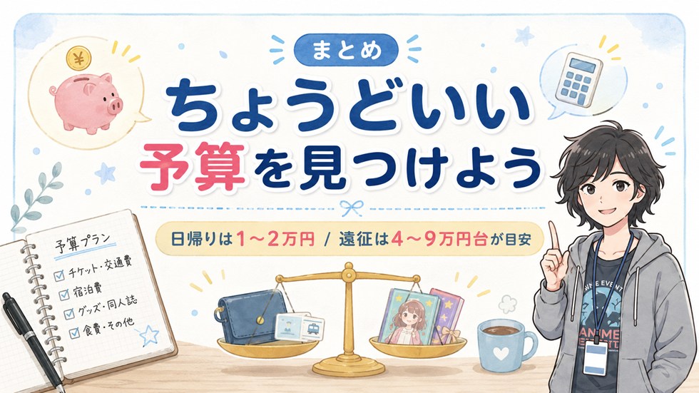 まとめ｜自分なりの「ちょうどいいコミケ予算」を見つけよう