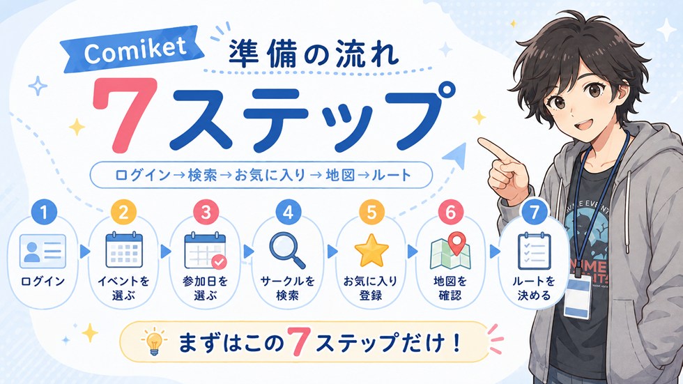 準備の流れ(最短ルート)|まずはこの7ステップだけ
