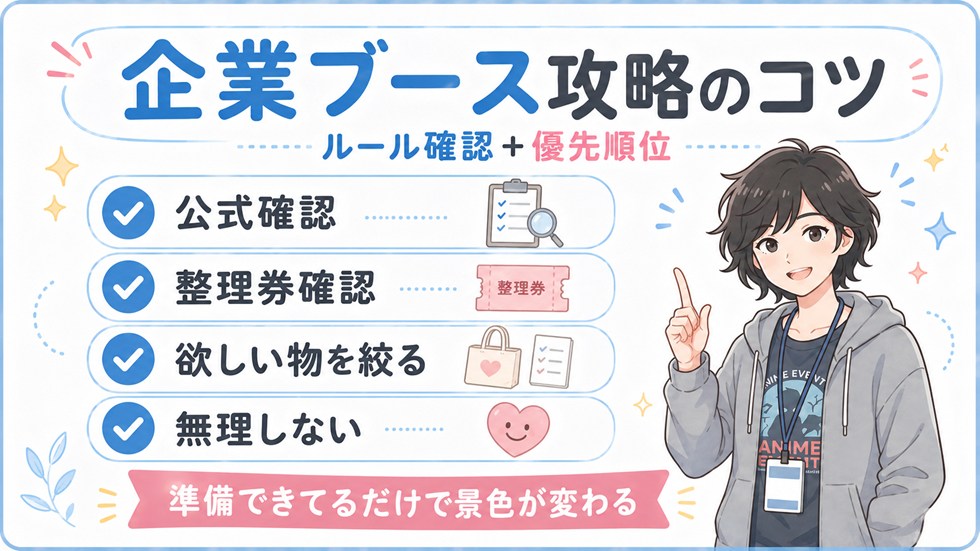 まとめ:企業ブースは“ルール確認+優先順位”で満足度が上がる