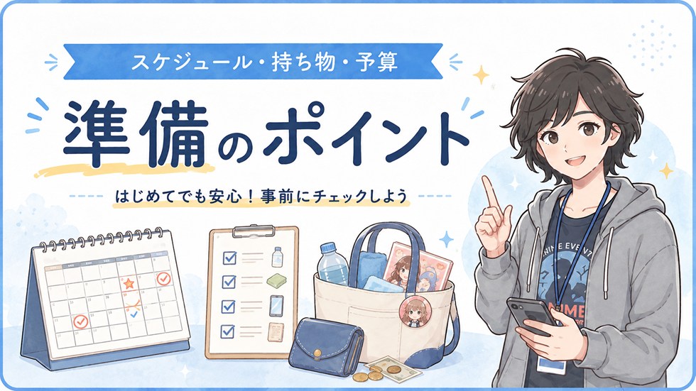 準備編｜スケジュール・持ち物・予算