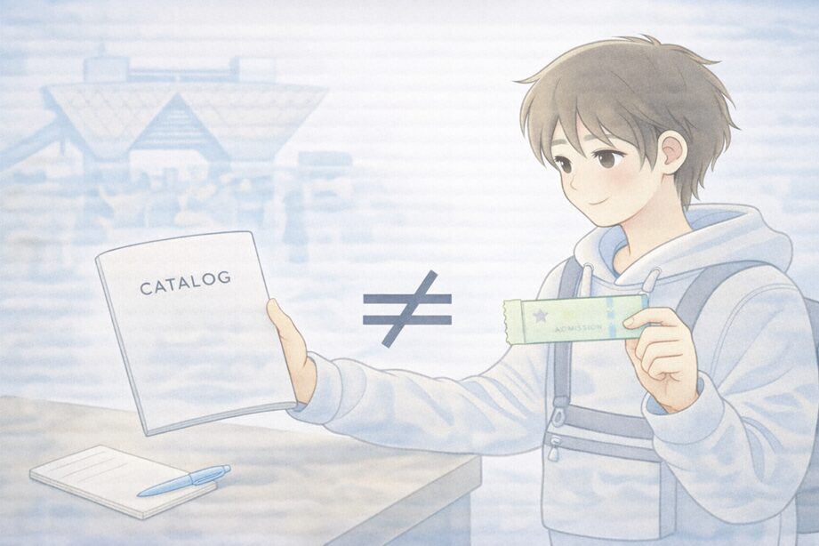 コミケカタログは入場券ではない