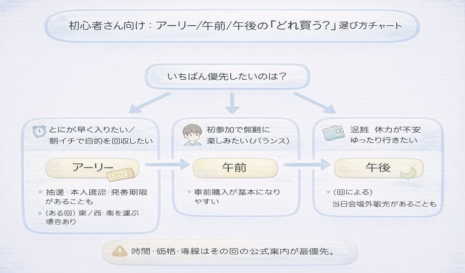 コミケのチケット種類