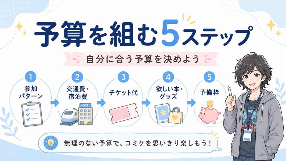 自分のコミケ予算を組む5ステップ