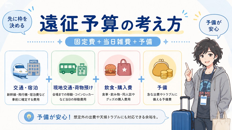 遠征費用と予算の考え方：「固定費」と「当日変動費」を分けると崩れにくい