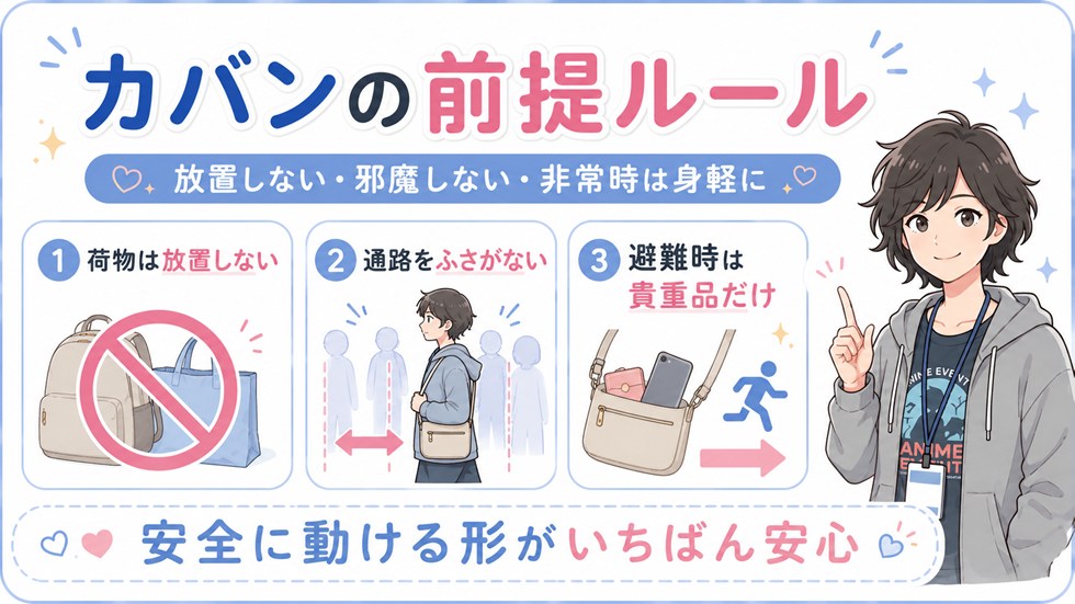 コミケの「カバン」で大事な前提ルール