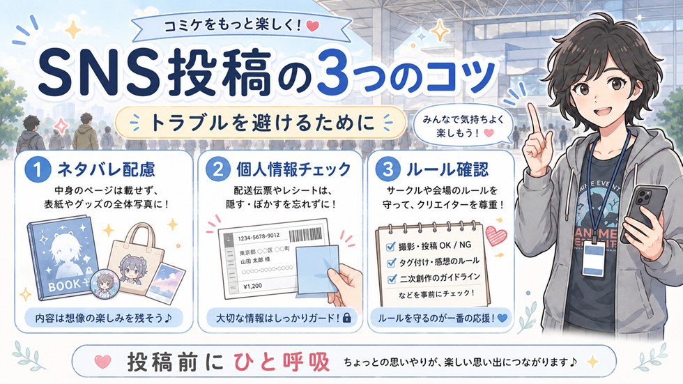 SNS投稿はここだけ気をつければOK：トラブルを避ける3つのコツ