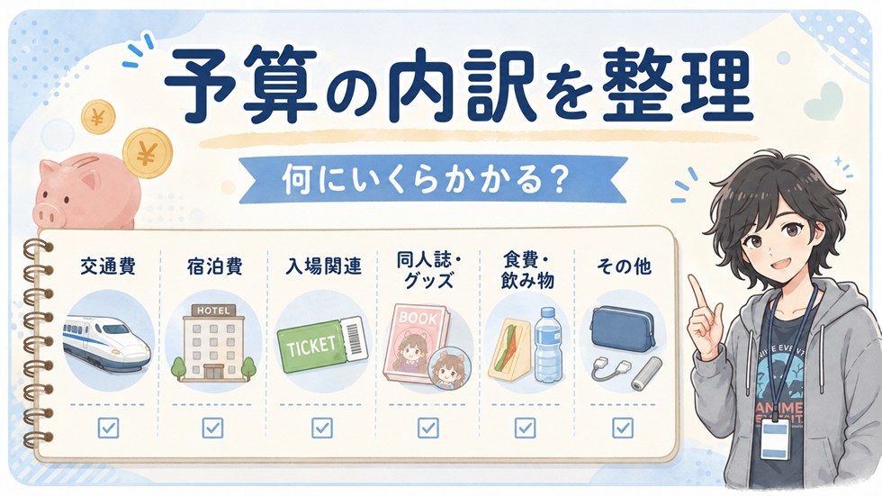 コミケ予算の内訳を整理しよう｜何にいくらかかる？