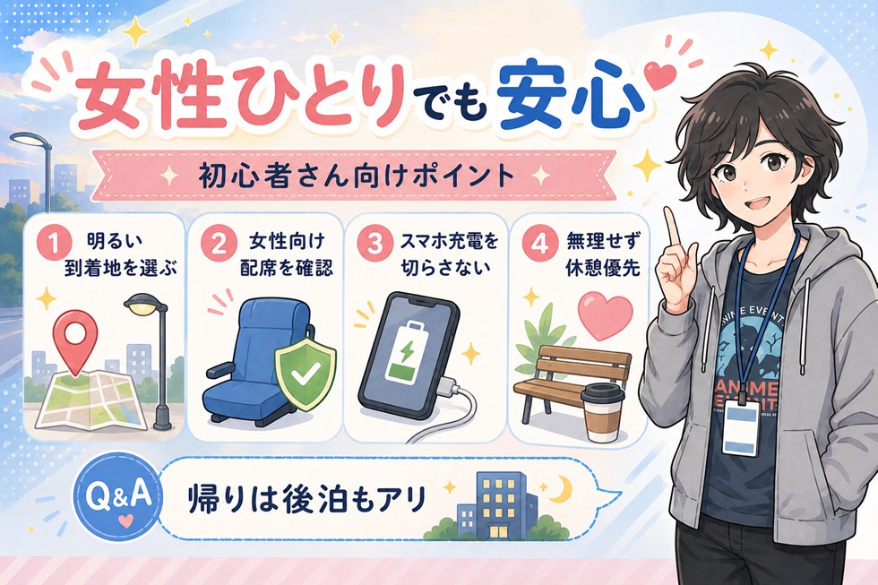 女性一人・初心者さん向けの安心ポイント＆よくある質問