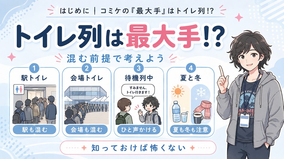 コミケの「最大手」はトイレ列!