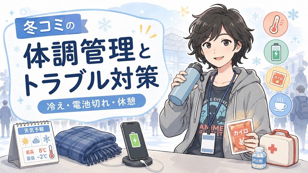 冬コミの体調管理とトラブル対策