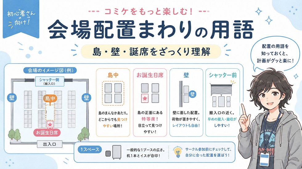 会場配置まわりの用語