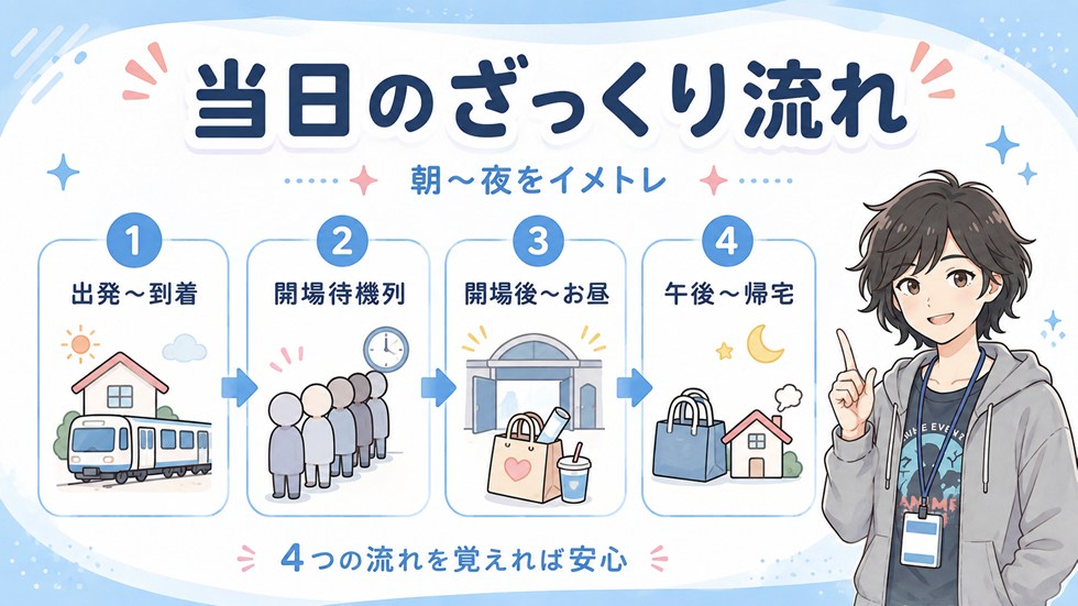 コミケ当日のざっくり流れ