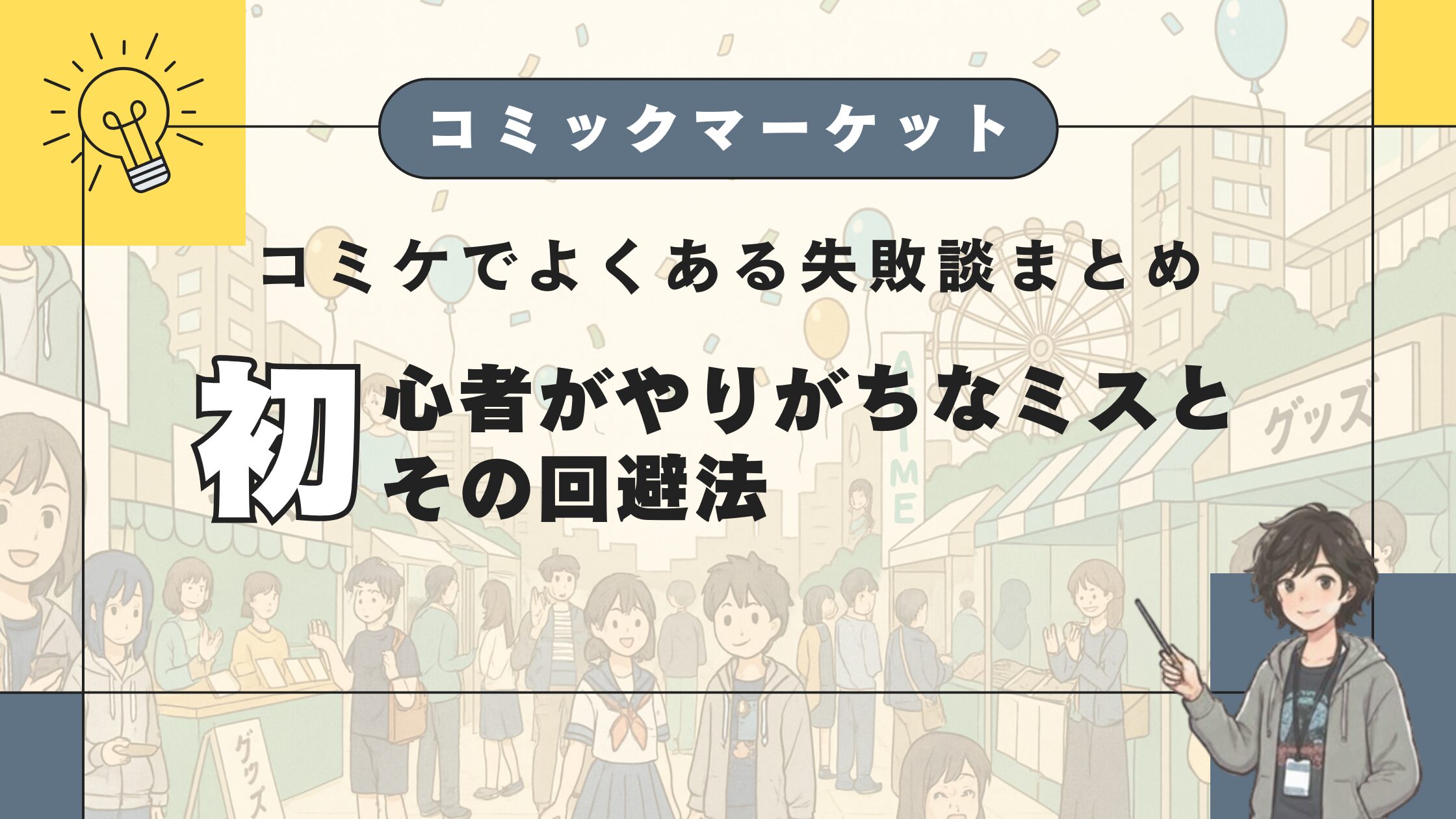 コミケでよくある失敗談まとめ
