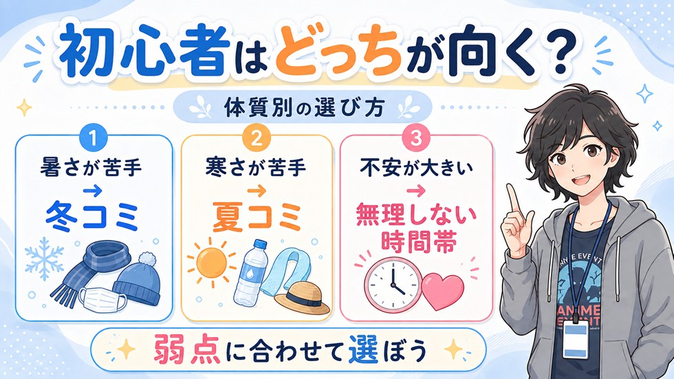 初心者はどっちから行くのがおすすめ？体質別の選び方