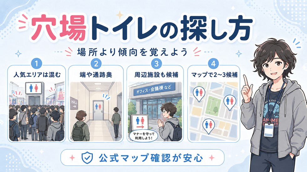 「穴場トイレ」の考え方と、探し方のコツ