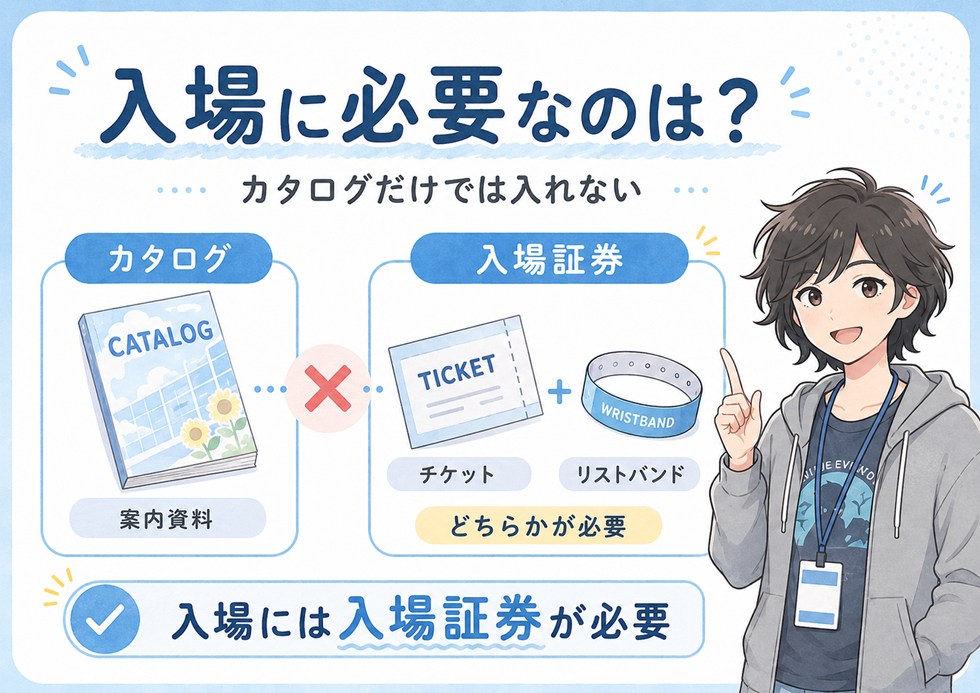 コミケの入場に必要なのは？
