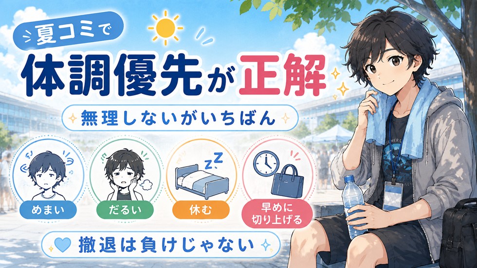 夏コミで体調優先が正解