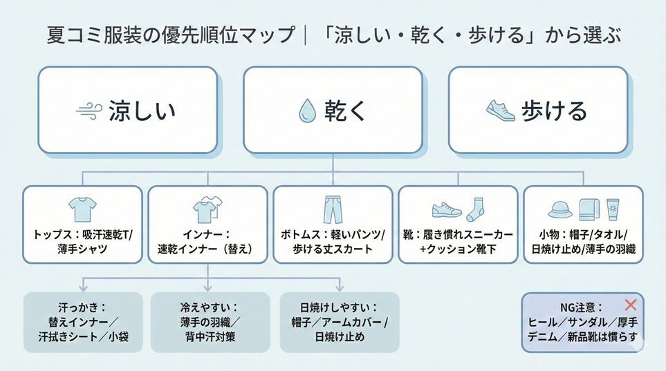 夏コミの服装の優先順位