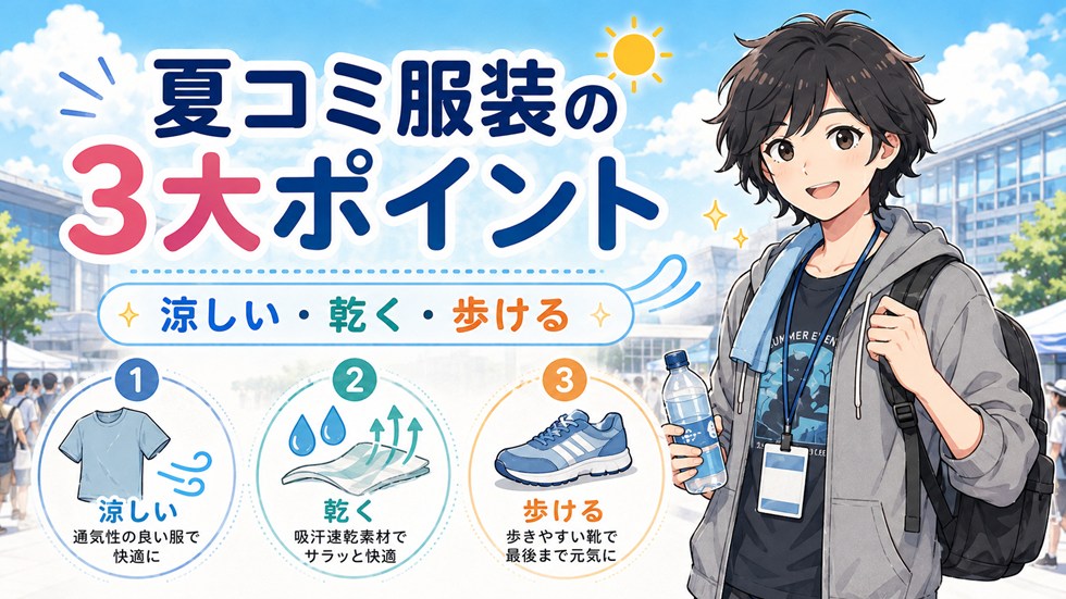 夏コミ服装の3大キーワード
