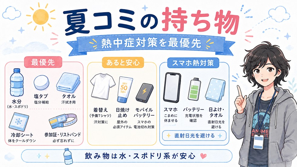 夏コミの持ち物