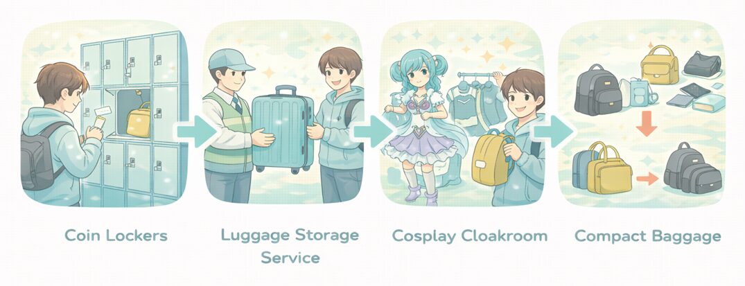 アニメジャパンでロッカー・クローク・荷物預かりは使える？