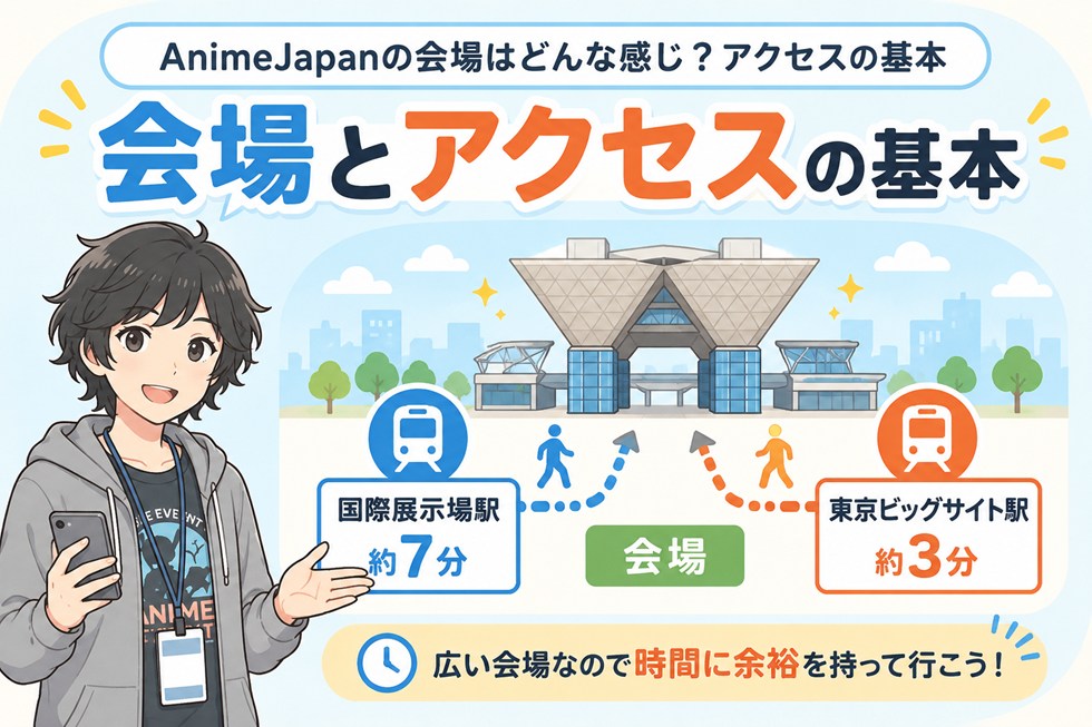 AnimeJapanの会場はどんな感じ？アクセスの基本