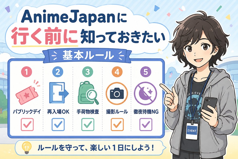 AnimeJapanに行く前に知っておきたい基本ルール