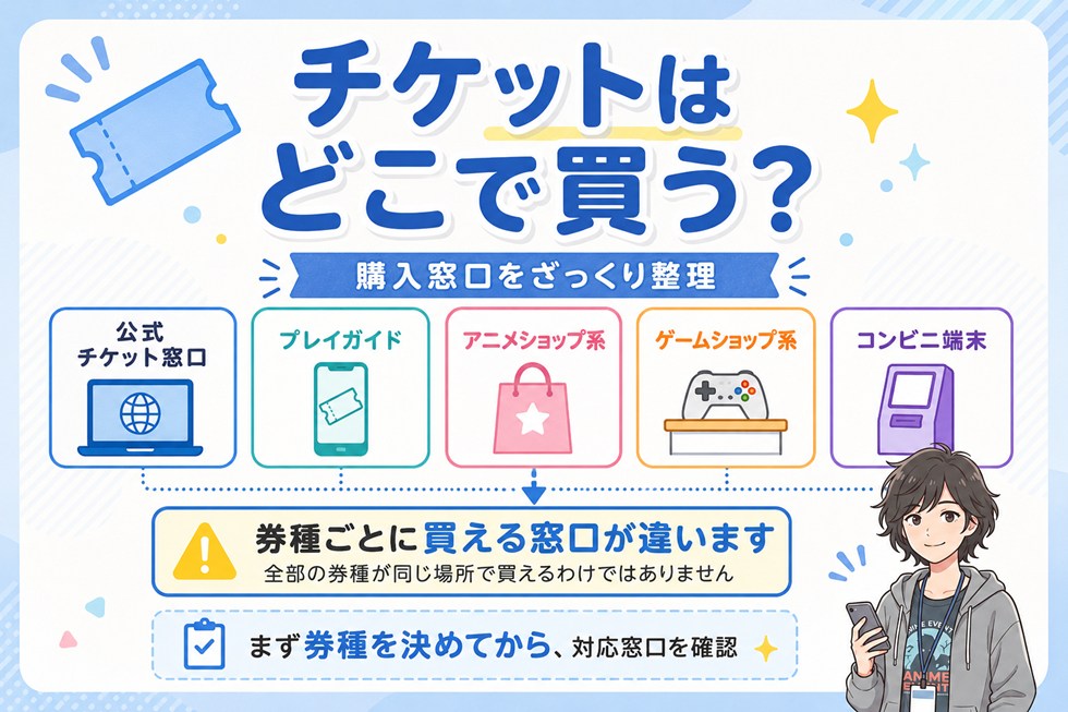 AnimeJapanのチケットは「どこで」買う?公式購入窓口一覧