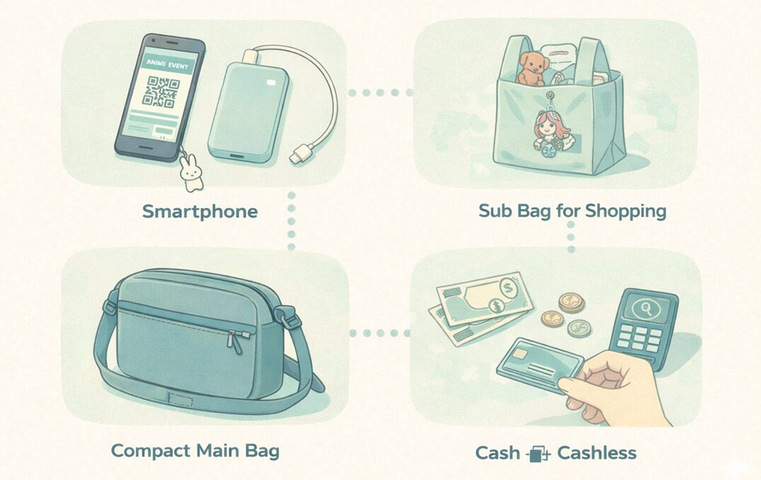 Anime Japan 充電・物販・バッグ選びの考え方