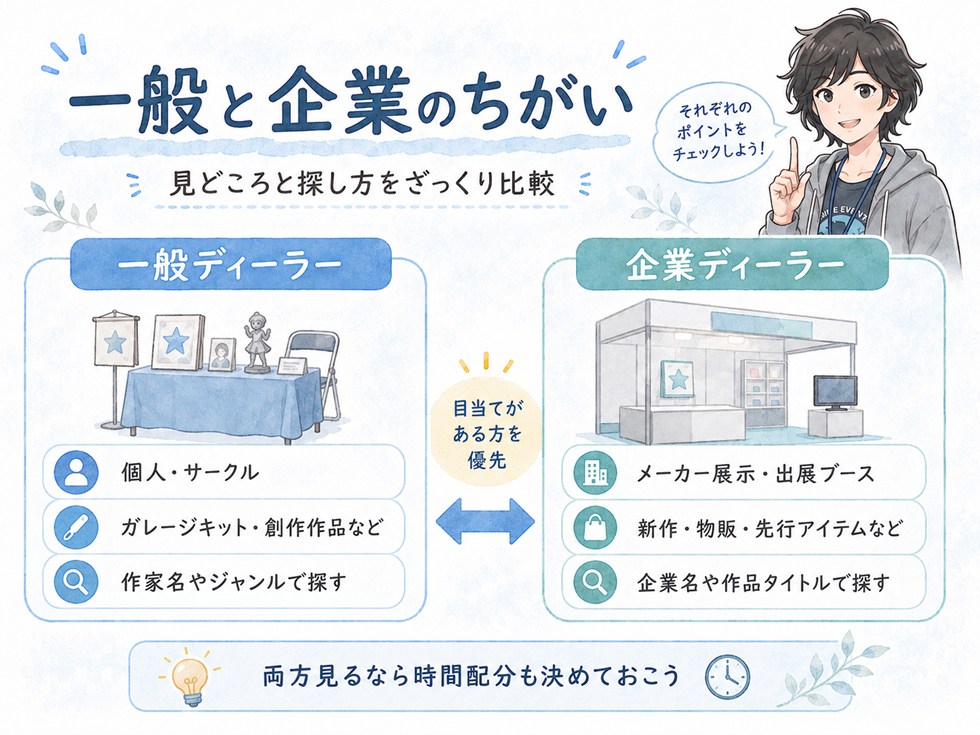 一般ディーラーと企業ディーラーはどう分けて見る？