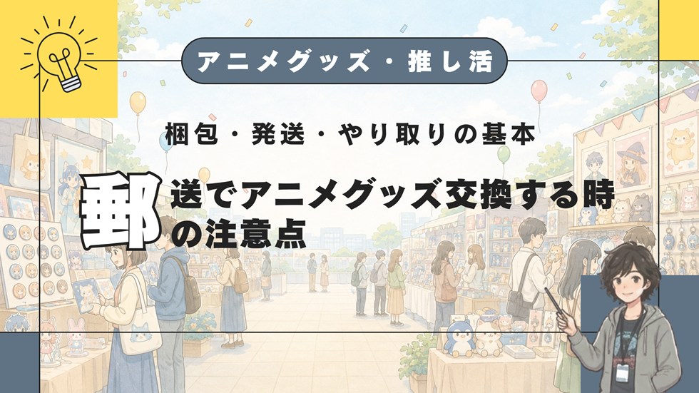 【AG】郵送でアニメグッズ交換する時の注意点