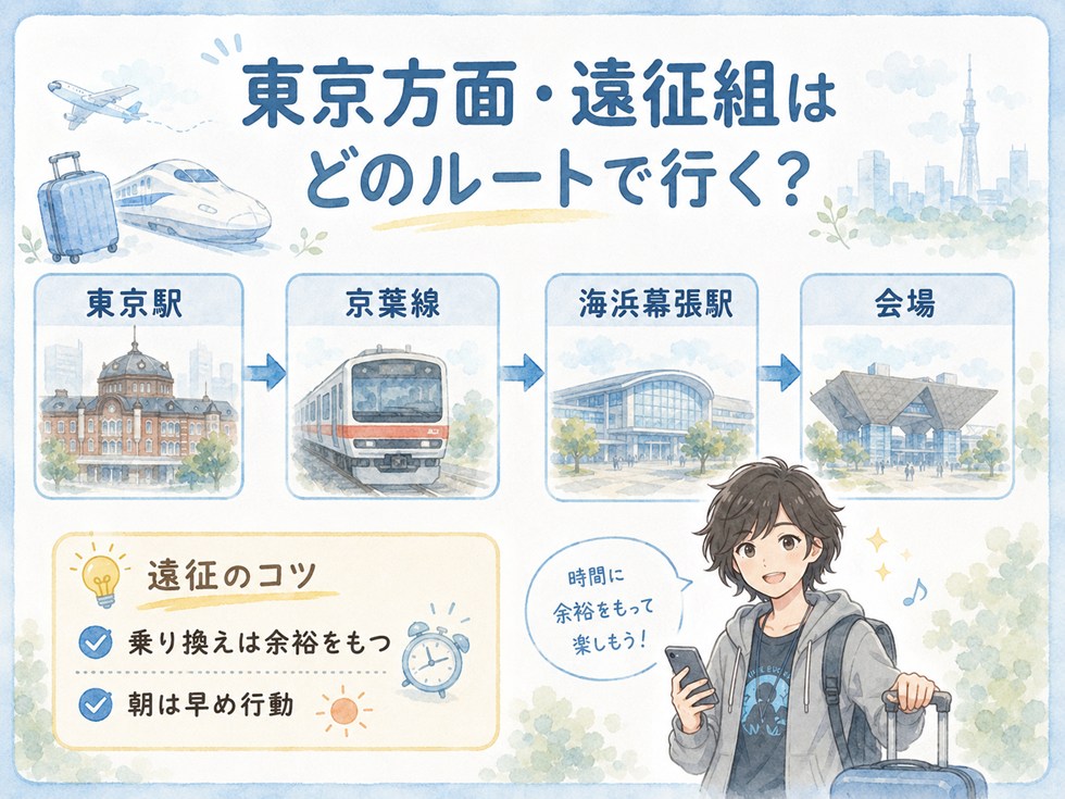 東京方面・遠征組はどのルートで行く？