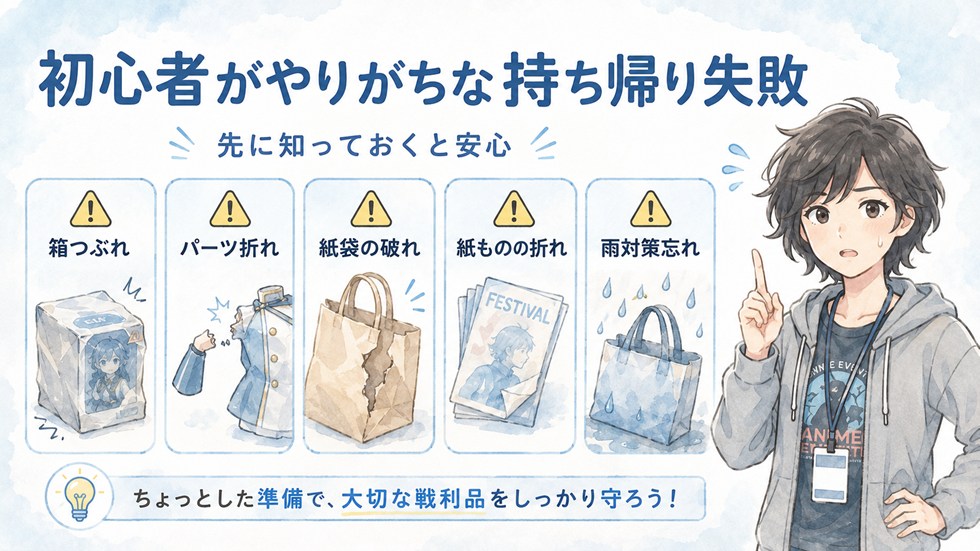 初心者がやりがちな持ち帰り失敗