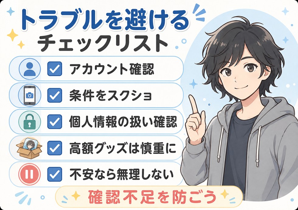 トラブルを避けるチェックリスト